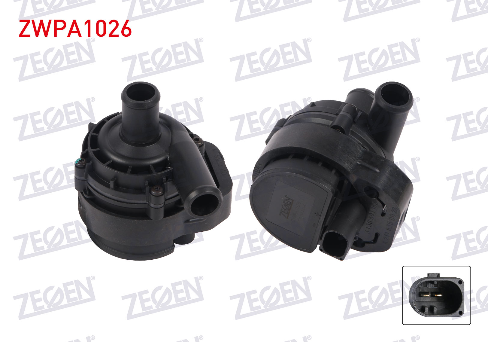 ZEGEN ZWPA1026 | Yardımcı Su Pompası Volkswagen Crafter 2.0 TDI-2.5 TDI 2011-2020 / Mercedes C Serisi (W205) 2014-/ A Serisi (W176) 2012-2018 / A Serisi (W177) 2018 -