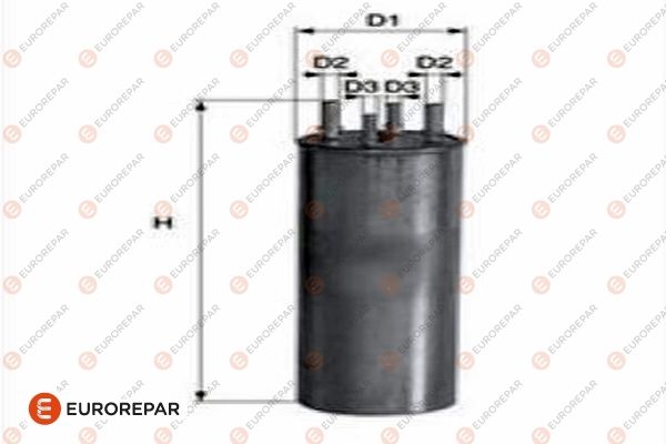 EUROREPAR 1682255080 | Yakıt Filtresi 2 Çıkıslı / Kl229 / 2-H327wk