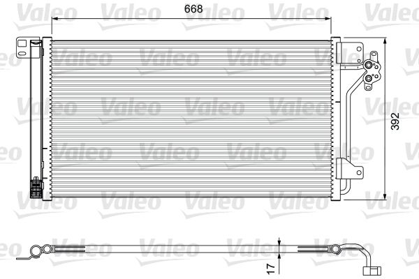 VALEO 814015 | Kondenser Volkswagen Transporter 7J / 7H