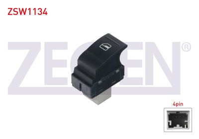 ZEGEN ZSW1134 | Cam Açma Anahtarı Tekli 4 Pin Volkswagen Transporter V-VI 2003 -