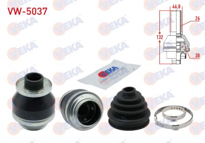 VEKA VW-5037 | Aks Kafası Sol Ön Ic Volkswagen Transporter V (7Ha,7Hh,7Ea,7Eh) 2.5 TDI 26X30x46.8 Uzunluk 109mm 2003-2011