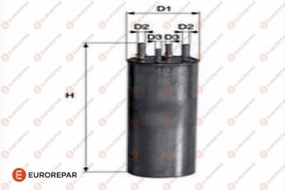EUROREPAR 1682255080 | Yakıt Filtresi 2 Çıkıslı / Kl229 / 2-H327wk